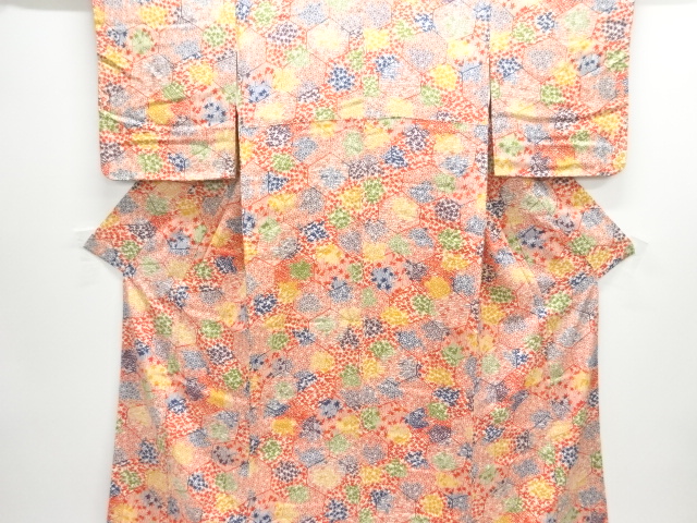 JAPANESE KIMONO / KOMON / FLORAL PLANTS